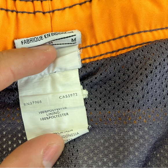 Nike Men Swimwear M Black Swim Trunks Logo Swoosh Surf Beach - Picture 7 of 8